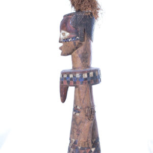 King ancestral figure - Wood - Ndengese - DR Congo