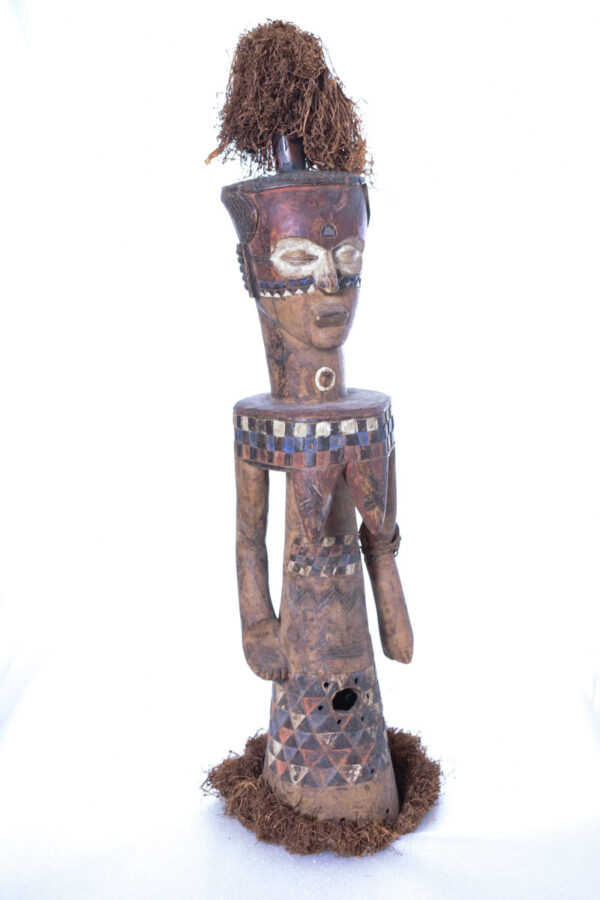 King ancestral figure - Wood - Ndengese - DR Congo