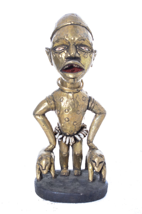 Figure - Cauris, Copper, Wood - Yombe - Congo