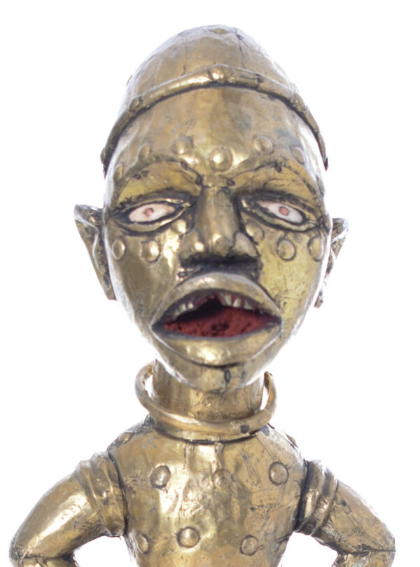 Figure - Cauris, Copper, Wood - Yombe - Congo
