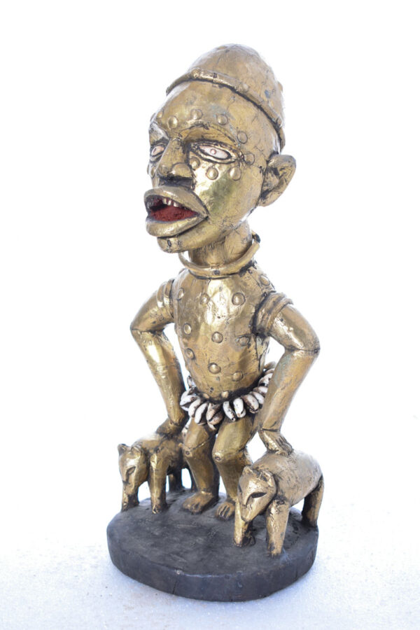 Figure - Cauris, Copper, Wood - Yombe - Congo