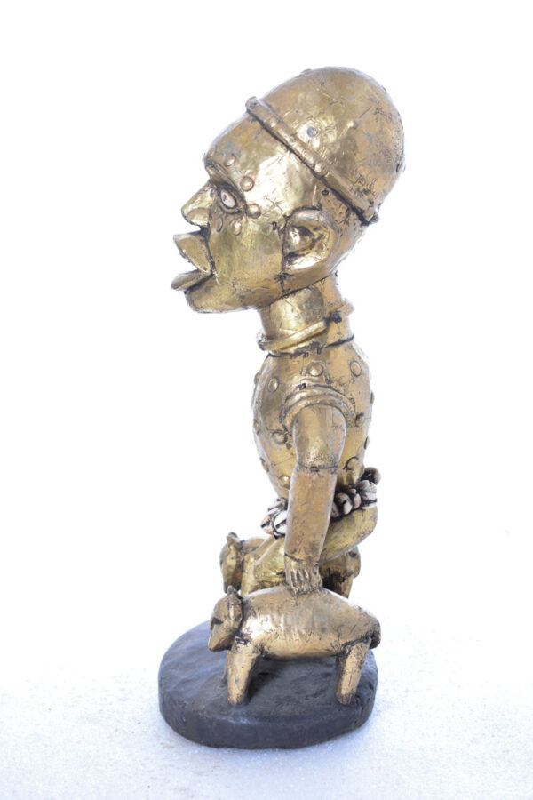 Figure - Cauris, Copper, Wood - Yombe - Congo