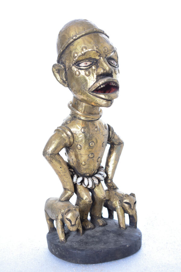 Figure - Cauris, Copper, Wood - Yombe - Congo