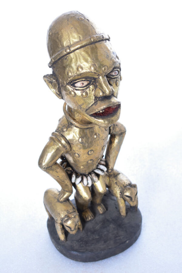 Figure - Cauris, Copper, Wood - Yombe - Congo
