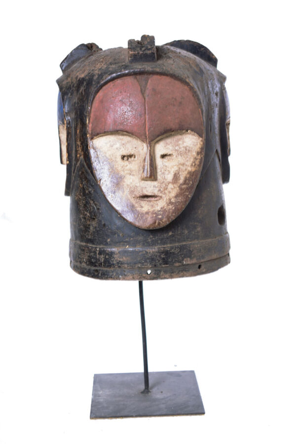 Ngontgang 4-faced helmet mask - Wood - Mitsogho - Gabon