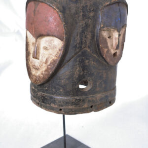 Ngontgang 4-faced helmet mask - Wood - Mitsogho - Gabon