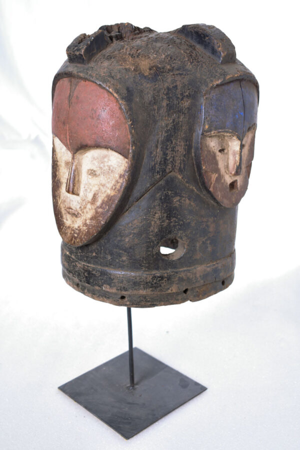 Ngontgang 4-faced helmet mask - Wood - Mitsogho - Gabon