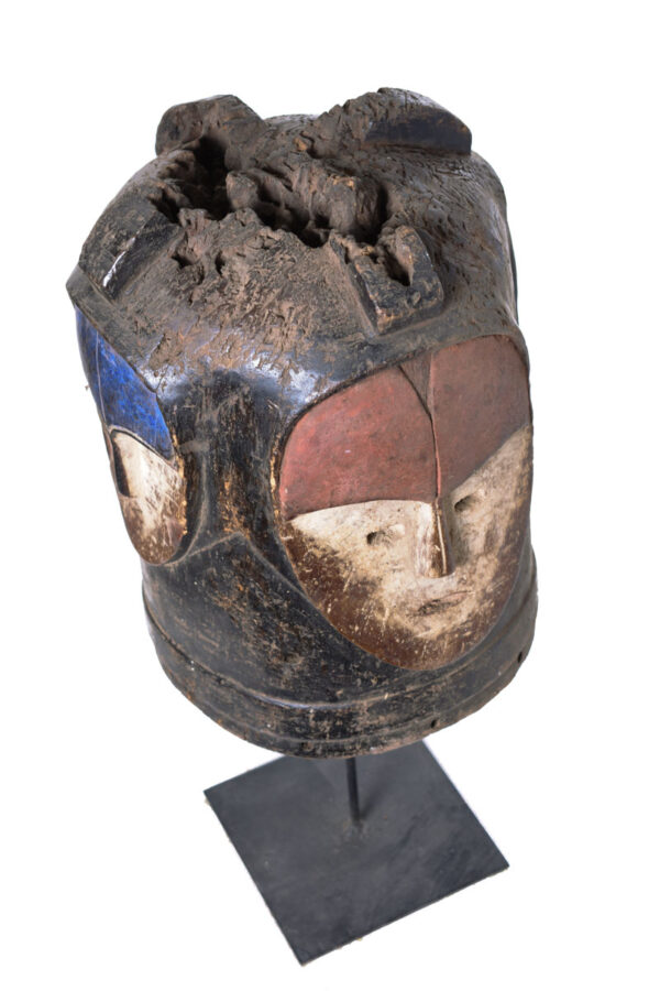 Ngontgang 4-faced helmet mask - Wood - Mitsogho - Gabon