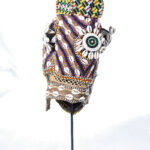 Mask - Beads, Cauris, Plant fibre, Wood - Ngaady A Waash Bushoong - Kuba - Congo