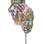 Mask - Beads, Cauris, Plant fibre, Wood - Ngaady A Waash Bushoong - Kuba - Congo