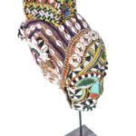Mask - Beads, Cauris, Plant fibre, Wood - Ngaady A Waash Bushoong - Kuba - Congo