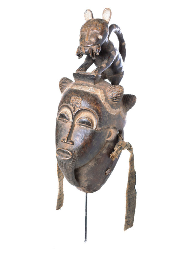 Dance mask - Wood - Baule - Ivory Coast