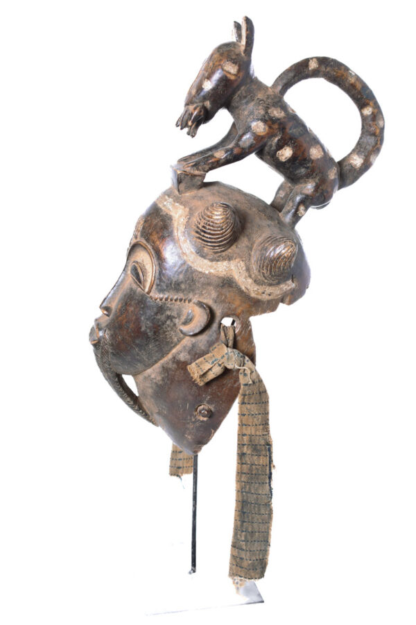 Dance mask - Wood - Baule - Ivory Coast