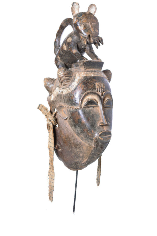 Dance mask - Wood - Baule - Ivory Coast