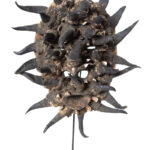War mask - Wood, Horn, Teeth - Guere - Ivory Coast