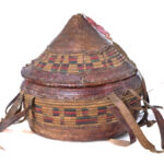 Basket - Oromo - Wicker, Leather - Ethiopia