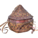 Basket - Oromo - Wicker, Leather - Ethiopia