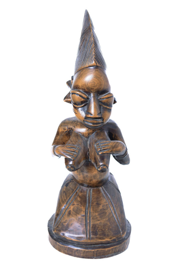Maternity figure - Wood - Yoruba - Nigeria