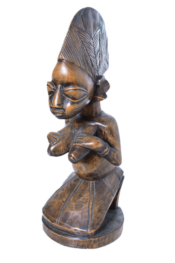 Maternity figure - Wood - Yoruba - Nigeria