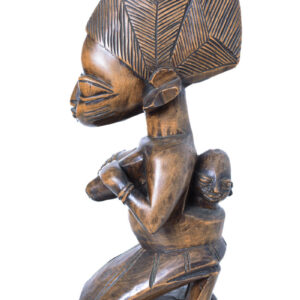 Maternity figure - Wood - Yoruba - Nigeria