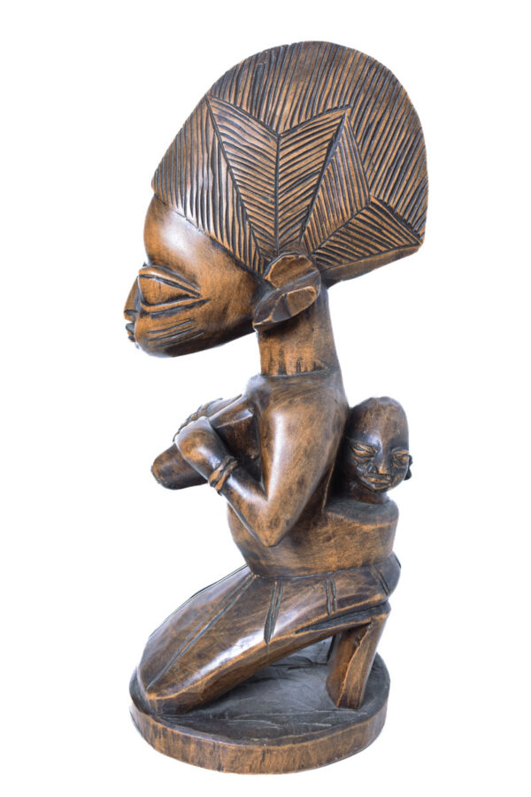 Maternity figure - Wood - Yoruba - Nigeria