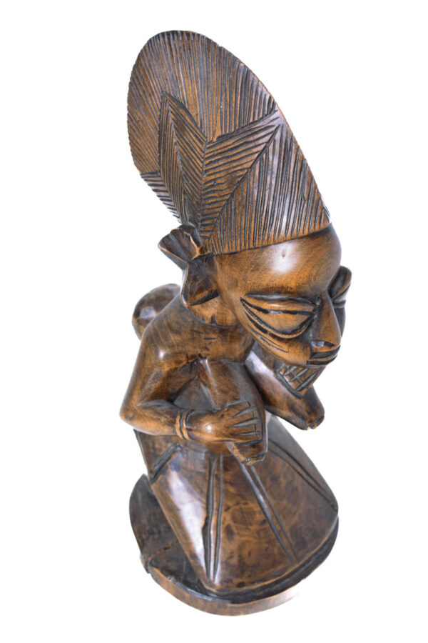 Maternity figure - Wood - Yoruba - Nigeria