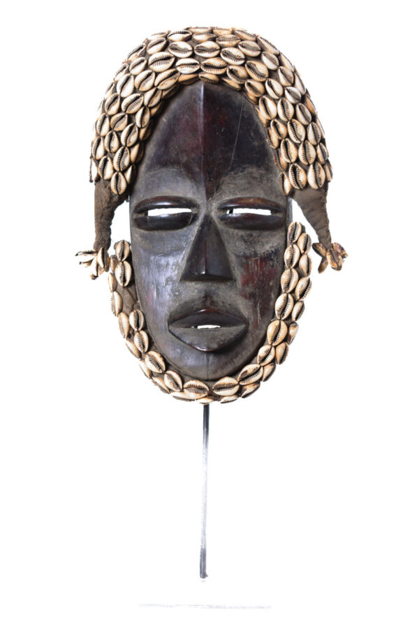 Deangle Mask - Wood, Rope - Dan - Ivory Coast