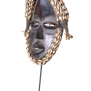Deangle Mask - Wood, Rope - Dan - Ivory Coast