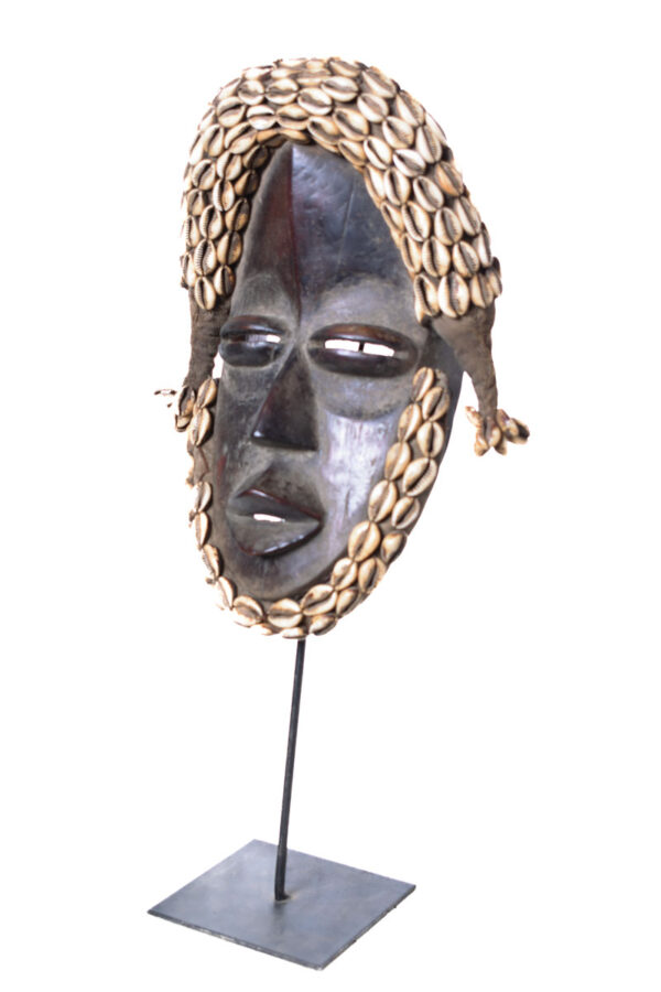 Deangle Mask - Wood, Rope - Dan - Ivory Coast