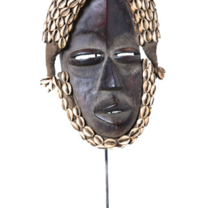 Deangle Mask - Wood, Rope - Dan - Ivory Coast