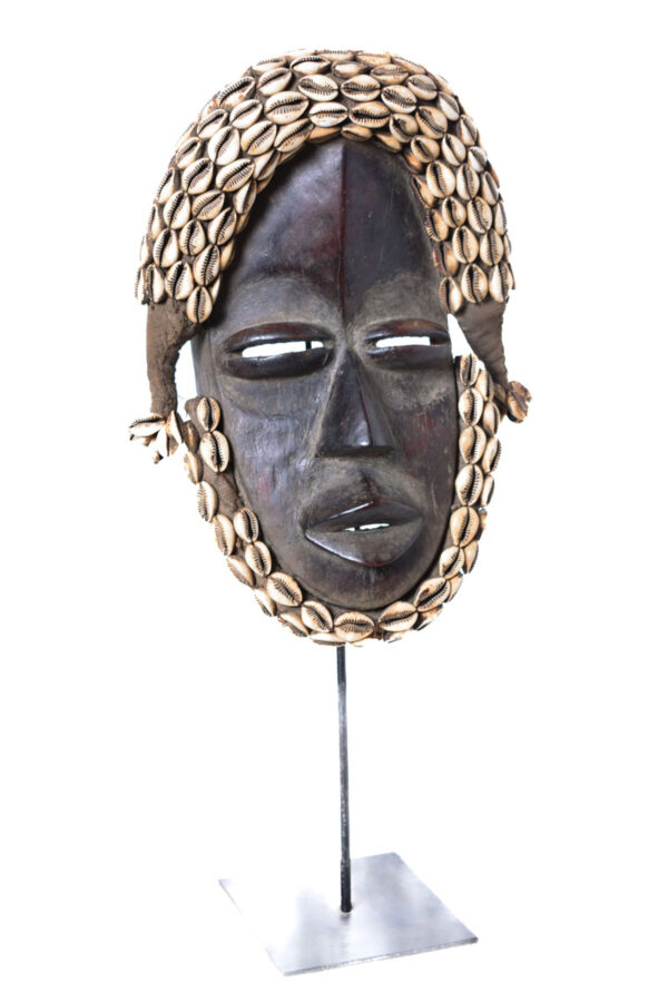 Deangle Mask - Wood, Rope - Dan - Ivory Coast