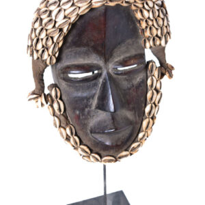 Deangle Mask - Wood, Rope - Dan - Ivory Coast
