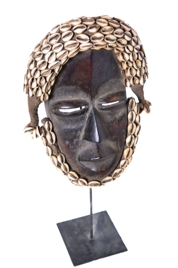 Deangle Mask - Wood, Rope - Dan - Ivory Coast