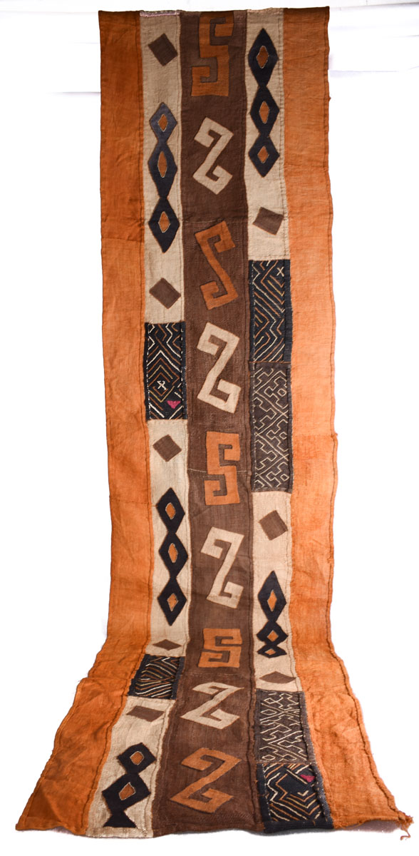 Textile - Cloth - Shoowa-Kuba - DR Congo 400 cm