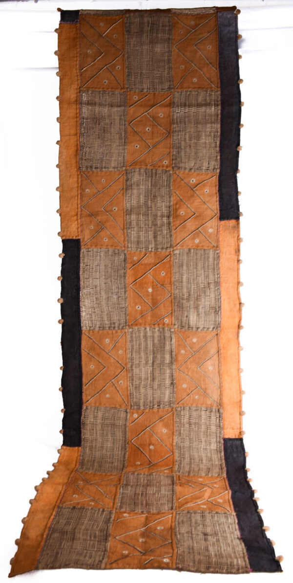 Textile - Cloth - Shoowa-Kuba - DR Congo 330 cm