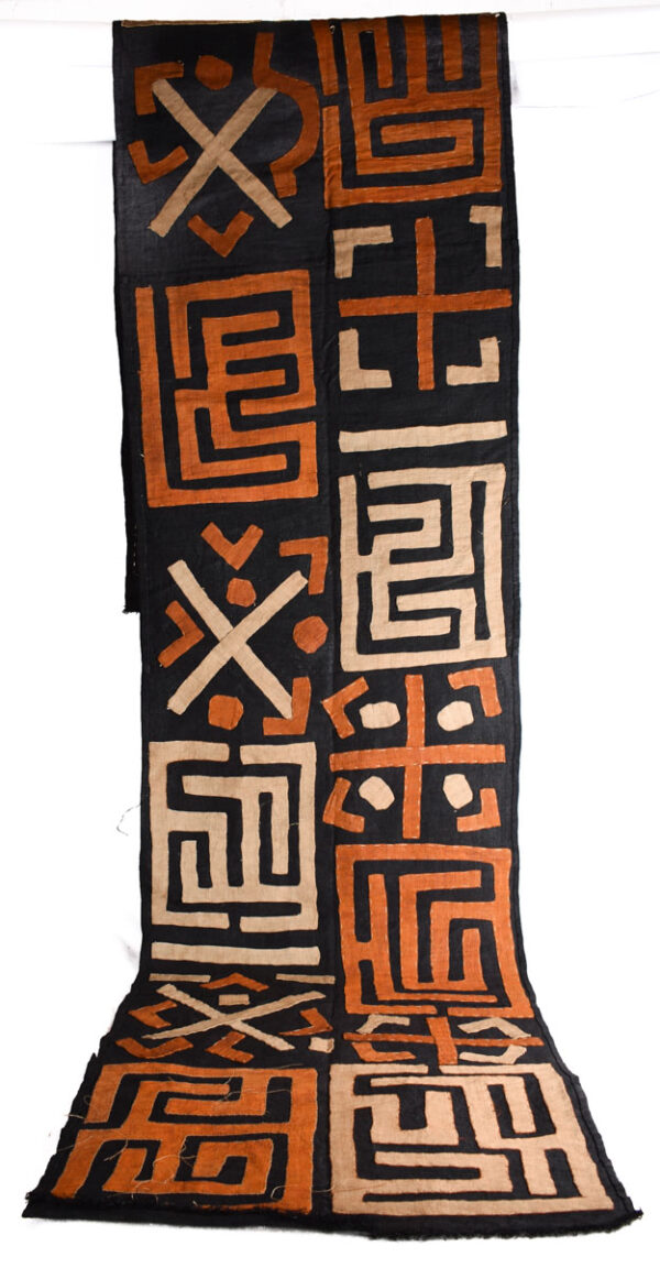 Textile - Cloth - Shoowa-Kuba - DR Congo 340 cm