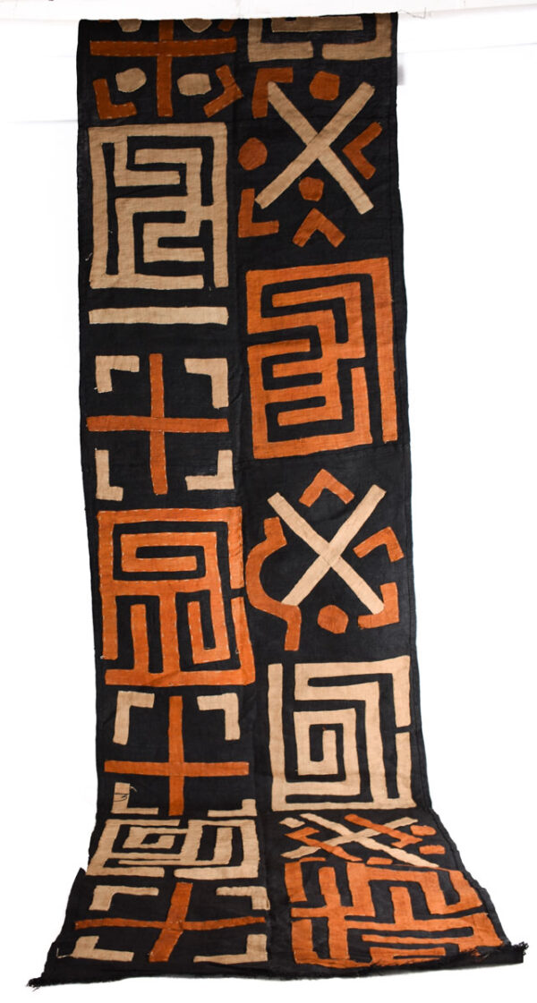 Textile - Cloth - Shoowa-Kuba - DR Congo 340 cm