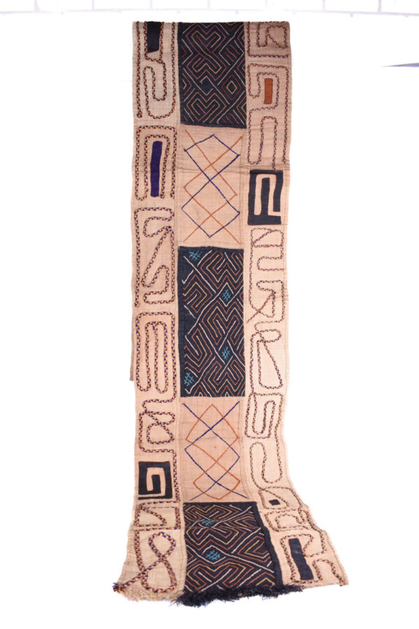Textile - Cloth - Shoowa-Kuba - DR Congo 380 cm