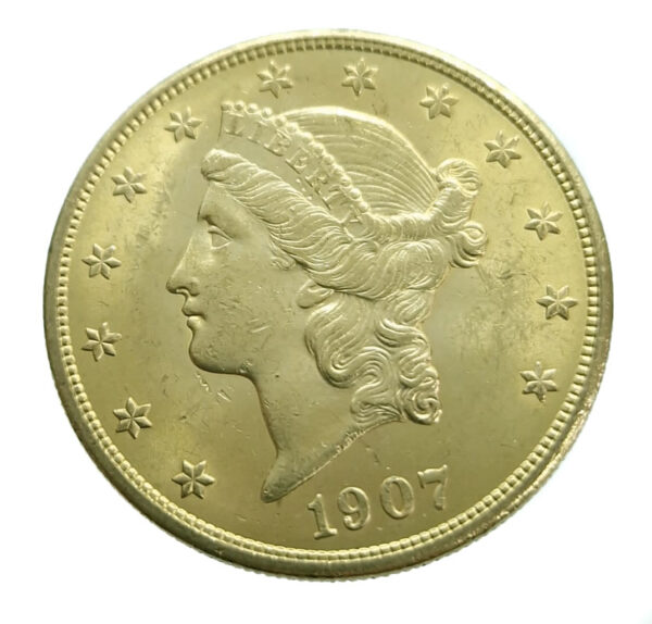 USA 20 Dollars 1907 Liberty Head - Double Eagle - Gold