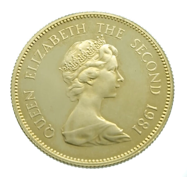 Hong Kong 1000 Dollars 1981 Cockerel - Elizabeth II - Gold