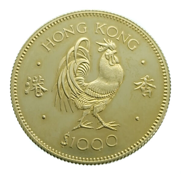 Hong Kong 1000 Dollars 1981 Cockerel - Elizabeth II - Gold