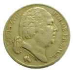 France 20 Francs 1820-A Louis XVIII - Gold