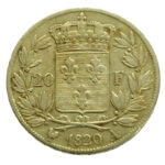 France 20 Francs 1820-A Louis XVIII - Gold