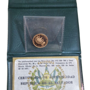 El Salvador 25 Colones 1971 Independence