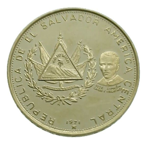 El Salvador 25 Colones 1971 Independence