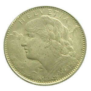 Switzerland 10 Francs 1922 Gold Extremely Fine