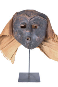 Mask - Wood, Burlap - Pende - Congo