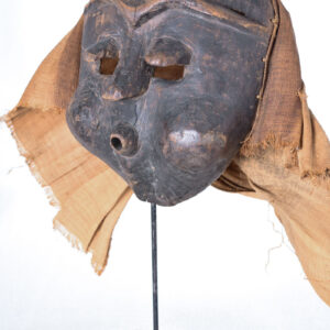 Mask - Wood, Burlap - Pende - Congo