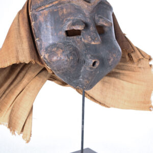 Mask - Wood, Burlap - Pende - Congo