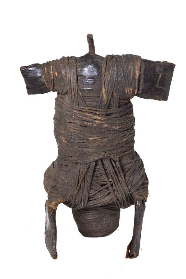 Fetish figure - String, Iron (cast), Leather - Fali - Cameroon